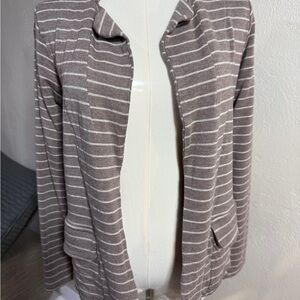 Dolan Left Coast Collection Striped Open Front Cardigan – Size M